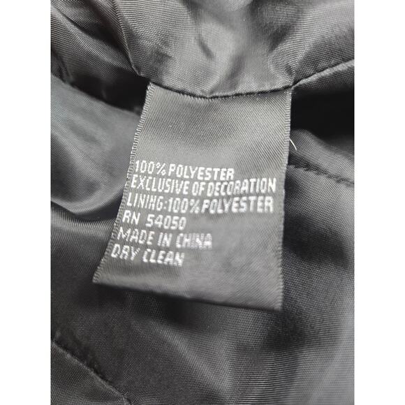 Womens blazer size 10 misses M medium gray suit coat lined Kasper black trim - Picture 6 of 10